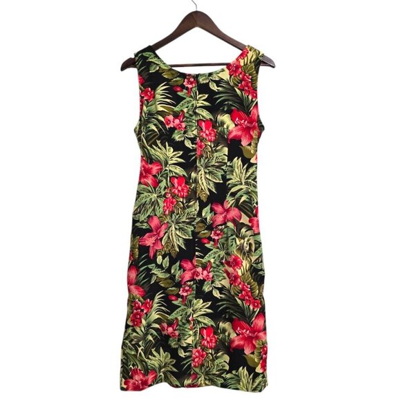 Melissa Harper Tropical Floral Waist Tie Wrap Dress Sz 8 - Picture 5 of 9